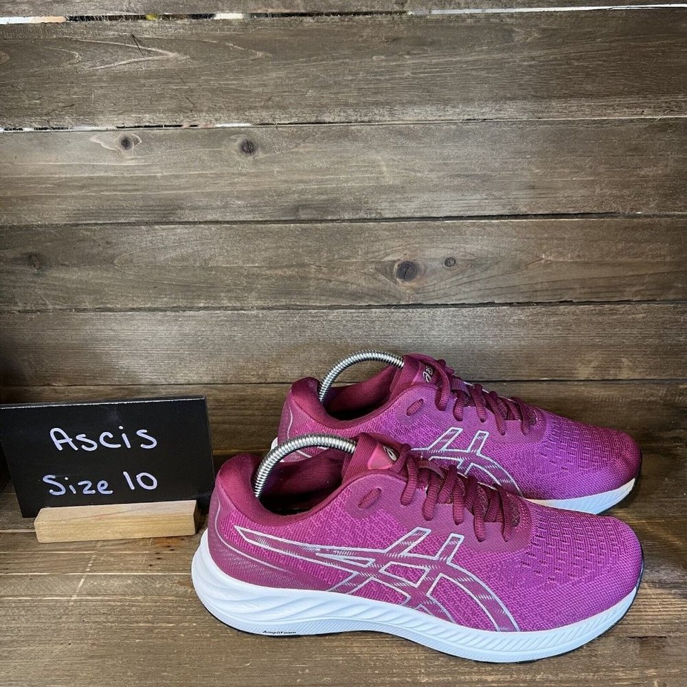 Womens Asics Gel Excite 9 Maroon Athletic Running Shoes Sneakers Size 10 M EUC